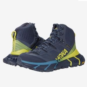 HOKA One One TenNine Hike GTX Hiking Boots Women' Size 10 Ombre Blue Green Sheen